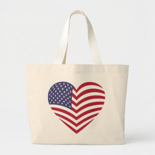 GRAND TOTE BAG J'AIME L'AMÉRIQUE