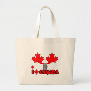 Grand Tote Bag J'aime le Canada
