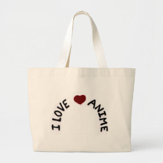 Grand Tote Bag J'aime le cartable d'Anime