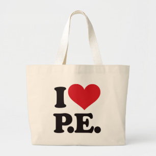 Grand Tote Bag J'aime l'éducation physique !
