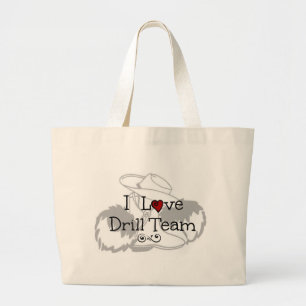 Grand Tote Bag J'aime l'équipe d'entraînement