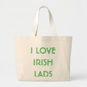 GRAND TOTE BAG J'AIME LES JEUNES HOMMES IRLANDAIS
