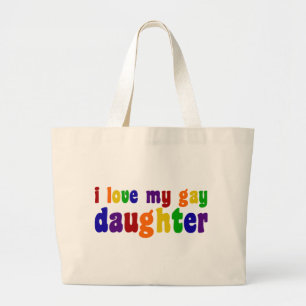 Grand Tote Bag J'Aime Ma Fille Gay