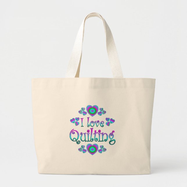 Grand Tote Bag J'aime piquer (Devant)