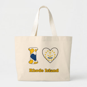 Grand Tote Bag J'aime Rhode Island