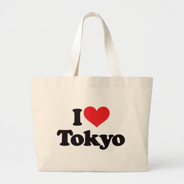 Grand Tote Bag J'aime Tokyo (Devant)