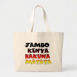 Grand Tote Bag Jambo Kenya Hakuna Matata
