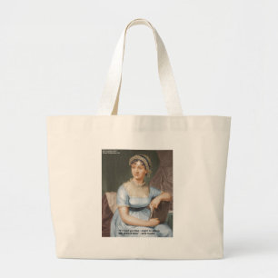 Grand Tote Bag Jane Austen T'Aimait Moins Citation Sur Cadeaux &