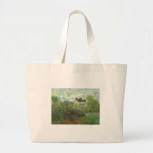 Grand Tote Bag Jardin d'artiste de Monet à Argenteuil Peinture
