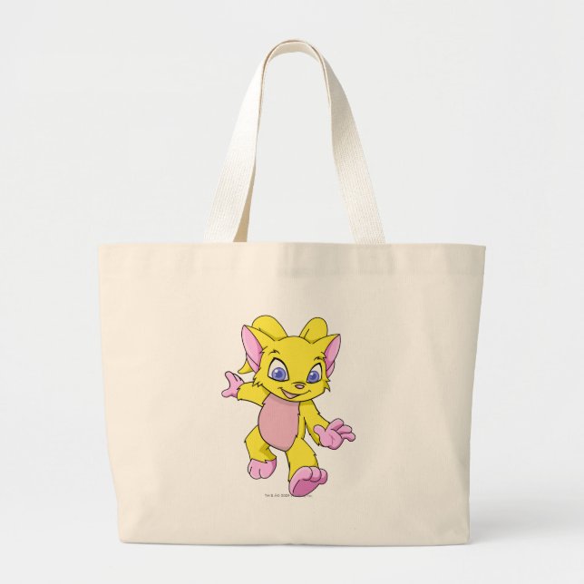 Grand Tote Bag Jaune d'Acara (Devant)