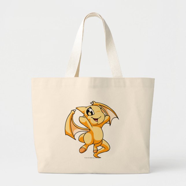 Grand Tote Bag Jaune de Shoyru (Devant)