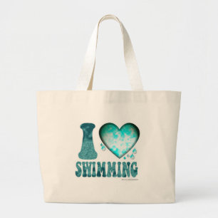 Grand Tote Bag Je Coeur nage