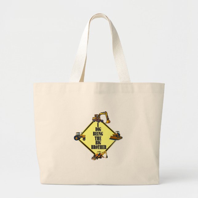 Grand Tote Bag je creuse être le frère (Devant)
