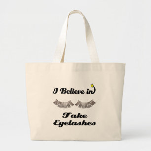 Grand Tote Bag je crois aux faux cils