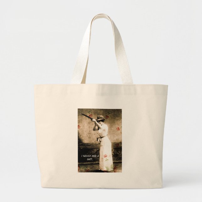 Grand Tote Bag Je Ne Manque Jamais Une Balle (Devant)