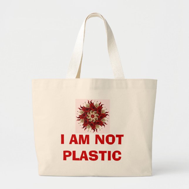 GRAND TOTE BAG JE NE SUIS PAS EN PLASTIQUE (Devant)