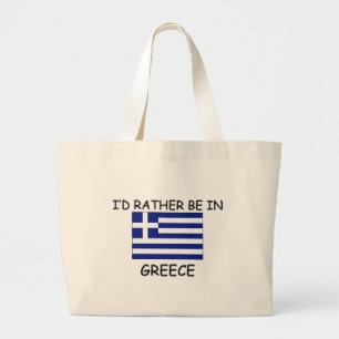 Grand Tote Bag Je serais plutôt en Grèce