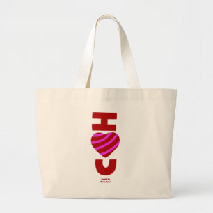 Grand Tote Bag Je t'aime Jumbo Fourre-tout