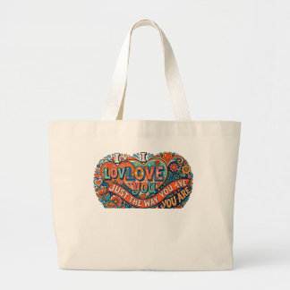 GRAND TOTE BAG JE T'AIME JUSTE COMME TU ES
