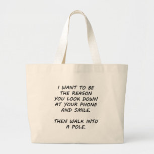Grand Tote Bag Je Veux Être La Raison