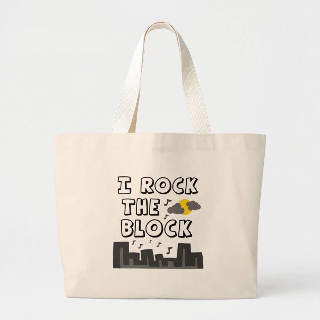 Grand Tote Bag J'Enfonce Le Bloc (Devant)