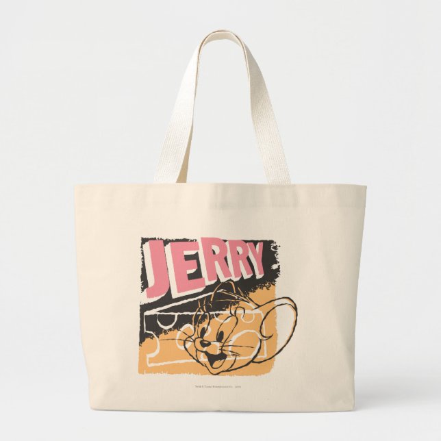 Grand Tote Bag Jerry Face sur le fromage (Devant)