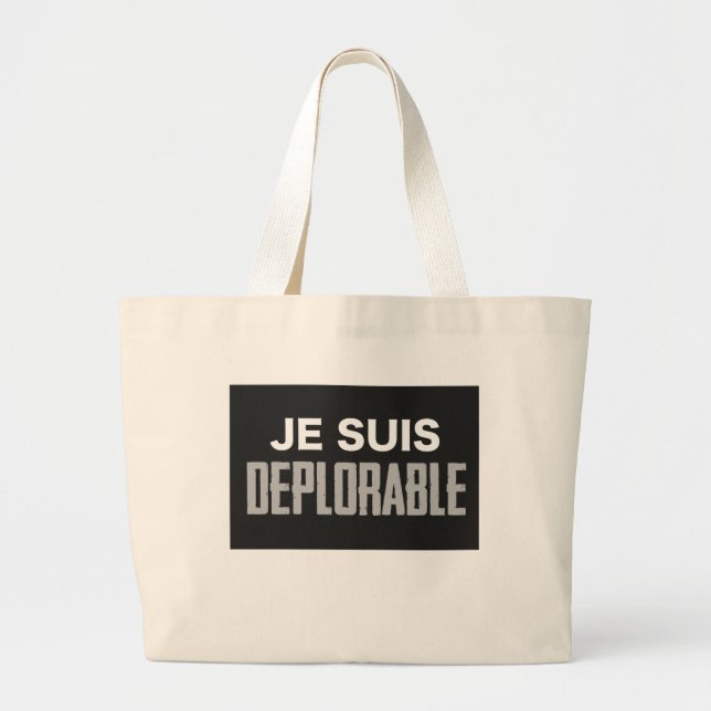 Grand Tote Bag JeSuisDeplorable (Devant)