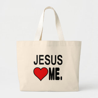 Grand Tote Bag Jésus m'aime Jésus Cadeaux