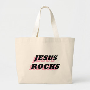 GRAND TOTE BAG JESUS ROCKS