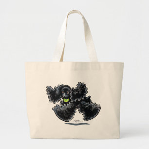 Grand Tote Bag Jeu noir de cocker