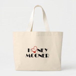 Grand Tote Bag Jeune-marié rouge de coeur