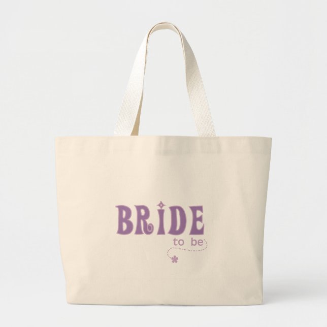 Grand Tote Bag Jeune mariée pourpre à être (Devant)