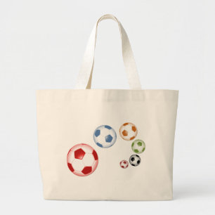 Grand Tote Bag Joli ensemble de ballons de football