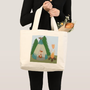 Grand Tote Bag Joli renard solitaire
