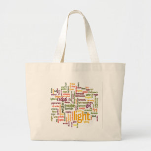 Grand Tote Bag Joli texte clair agréable Design d'art inspiré