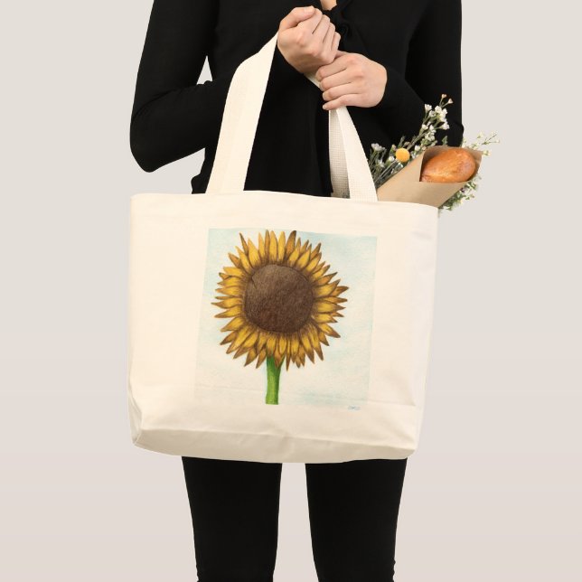 Grand Tote Bag Joli tournesol (Devant (produit))