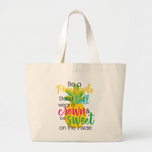 Grand Tote Bag Jolie ananas Katherine Gaskin Citations