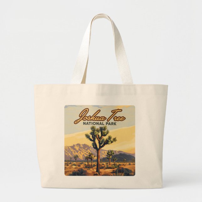 Grand Tote Bag Joshua Tree National Park California Desert (Devant)