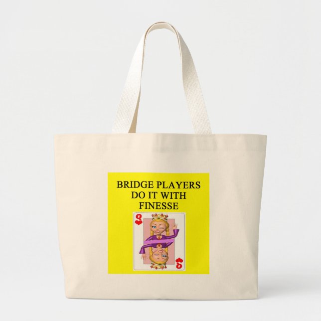 Grand Tote Bag joueur de pont en double (Devant)