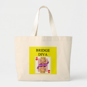 Grand Tote Bag joueur en double de jeu de pont