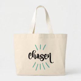 Grand Tote Bag Jour d'adoption du bébé bleu choisi