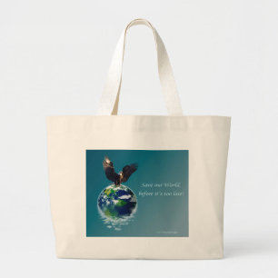 Grand Tote Bag Jour des terres Aigle série II