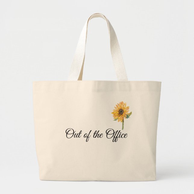 Grand Tote Bag Jumbo Fourre-tout du jour au lendemain hors du bur (Devant)