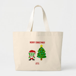 Grand Tote Bag Jumbo Fourre-tout Franken Fromage de Noël