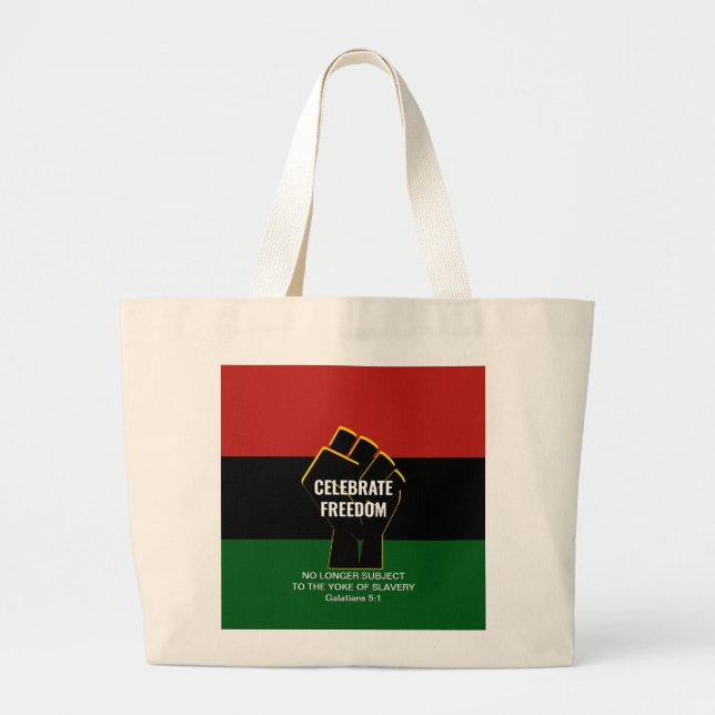 Grand Tote Bag Juneteeth | CÉLÉBRER LA LIBERTÉ | Christian (Devant)