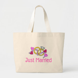 Grand Tote Bag Juste anneaux de mariage mariés