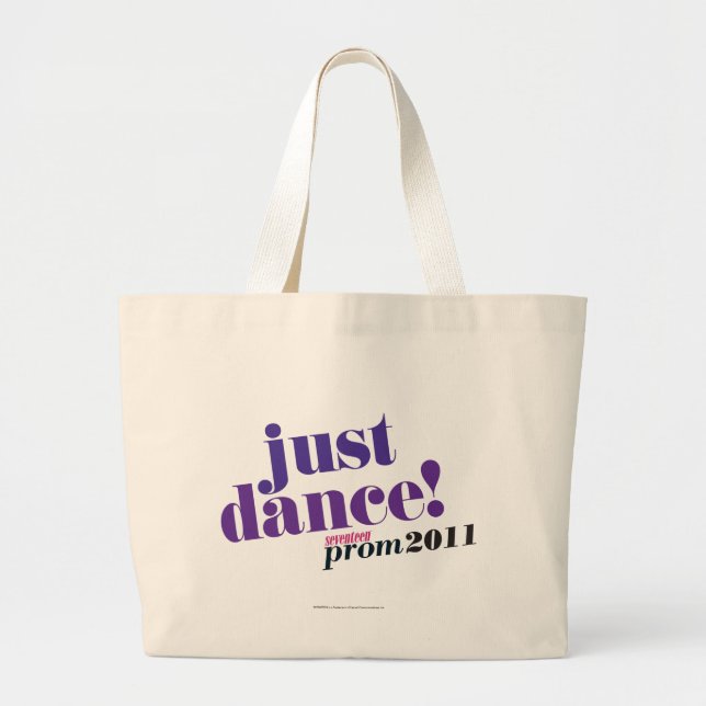Grand Tote Bag Juste danse - pourpre (Devant)