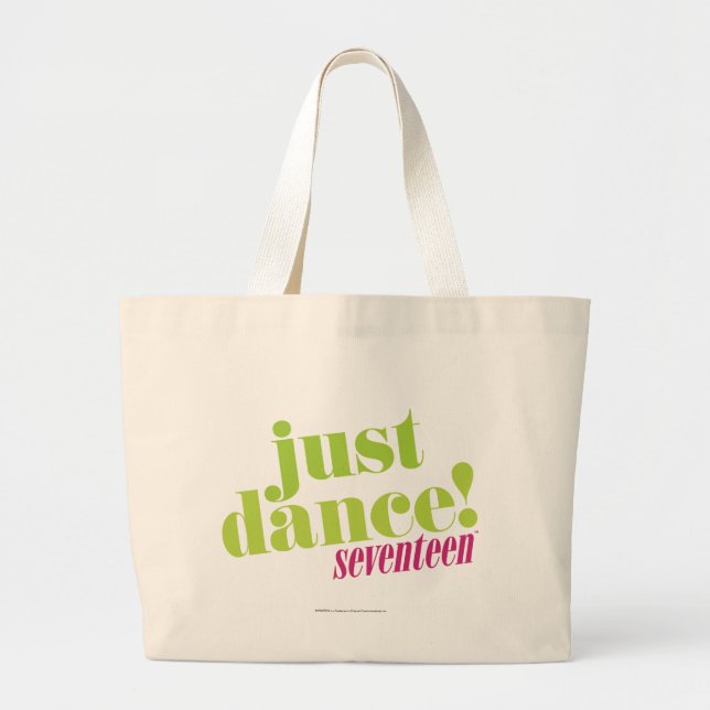 Grand Tote Bag Juste danse - vert (Devant)
