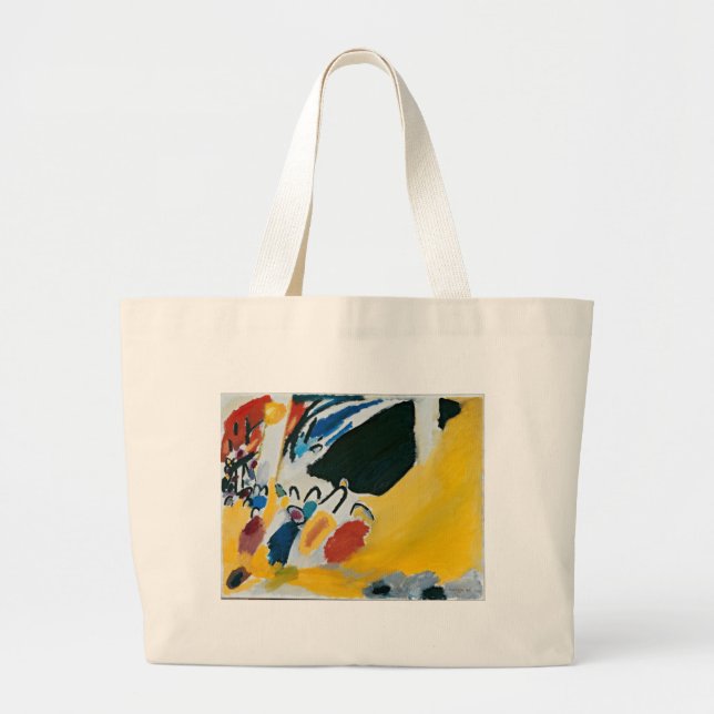 Grand Tote Bag Kandinsky Impression III Concert Peinture Abstrait (Devant)
