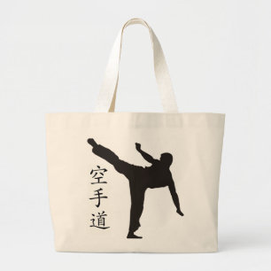 Grand Tote Bag Kanji élevé de coup-de-pied/karaté